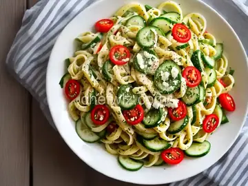 Low-Fat Cucumber Pepper Pasta Salad