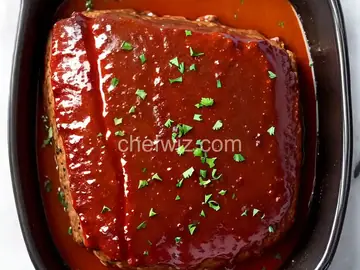 Low-Fat Slow Cooker Glazed Meatloaf