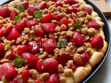 Low Sugar Strawberry Rhubarb Crunch