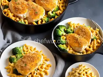 Mac and Cheddar Cheese with Chicken and Broccoli