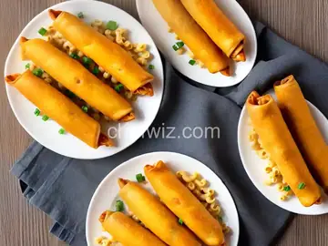 Macaroni and Cheese Egg Roll