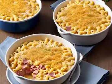 Macaroni and Cheese with Ham