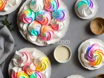 Magical Unicorn Poop Meringues