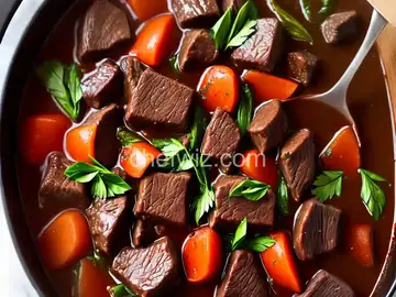 Mahogany Beef Stew with Red Wine and Hoisin Sauce