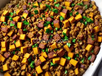 Make-Ahead Sausage and Caramelized Onion Stuffing