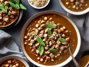 Make-Ahead Turkey Gravy with Onions & Sage