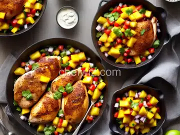 Mambo Chicken with Mango Salsa