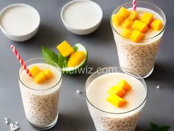 Mango Boba (Tapioca pearl) Smoothie