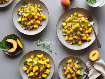 Mango, Peach, and Pineapple Salsa