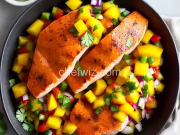 Mango Salsa Salmon