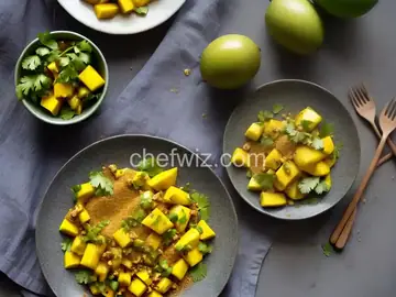 Mango Verde Con Alguashte (Salvadoran Green Mango With Pepita Seasoning)