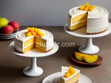 Mango and White Chocolate Mousse Cake
