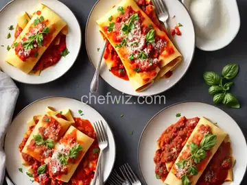 Manicotti with Meat Sauce