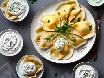 Manti (Turkish 'Ravioli' with Yogurt Sauce)