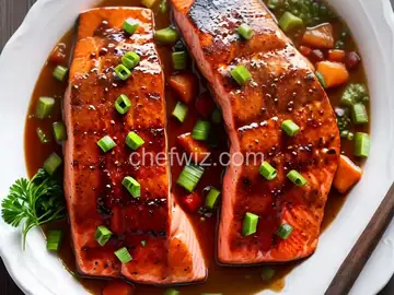 Maple BBQ Salmon Steaks