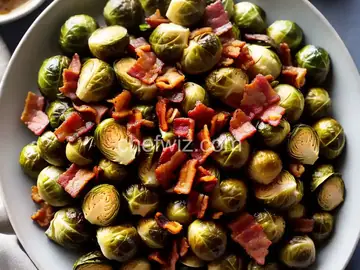 Maple Bacon Braised Brussels Sprouts