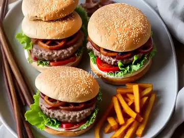 Maple Bacon Double Cheeseburgers