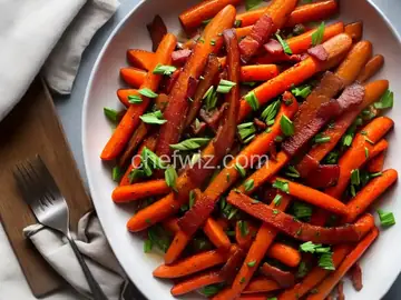 Maple Glazed Carrots with Bacon