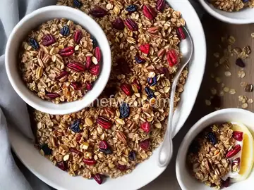 Maple Pecan Granola with Dried Fruit