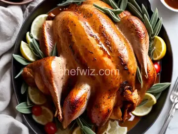 Maple-Roasted Turkey with Sage Butter