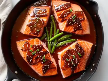 Maple and Soy-Glazed Salmon with Garlic and Ginger Recipe