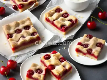 Maraschino Cherry Shortbread Bars