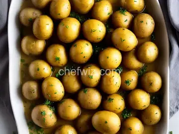 Marble Potatoes with Garlic & Herbs