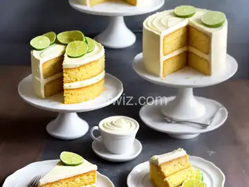 Margarita Cake with Key Lime Cream Cheese Frosting