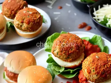 Marinara-Parmesan Meatball Sliders
