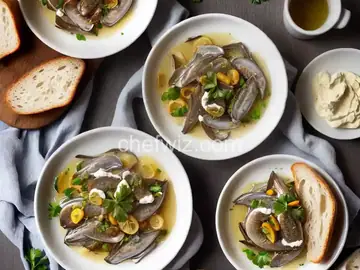 Marinated Anchovies With Bread and Butter