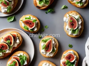 Marinated Fig and Goat Cheese Crostini