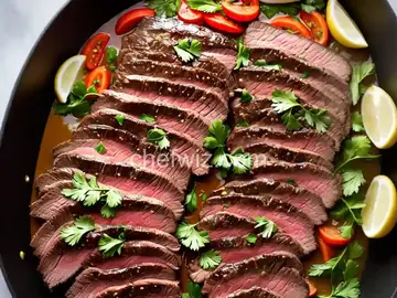 Marinated Flank Steak with Horseradish Cream