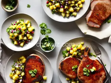Marinated Pork Chop with Pineapple Salsa