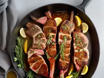 Marinated Rack of Lamb with Mustard and Vinegar
