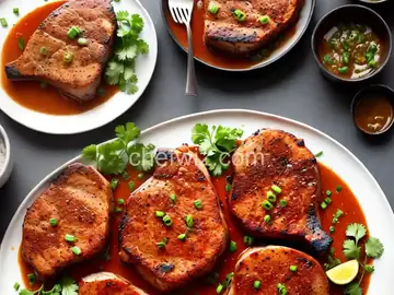 Marinated Spicy Pork Chops
