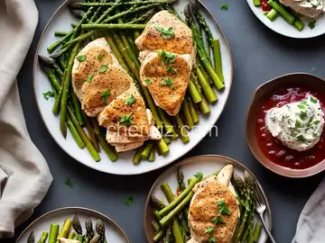 Marsala Cream Chicken with Asparagus