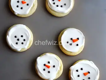 Marshmallow Melting Snowman Cookies