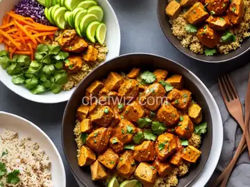 Masala Chicken and Cauliflower Rice Bowl