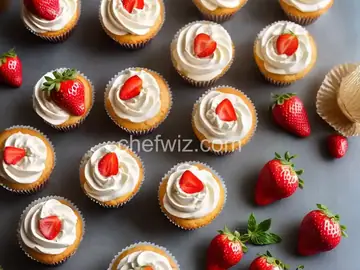 Mascarpone Strawberry Cupcakes