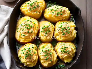 Mashed Baked Potatoes With Chives