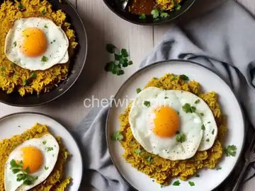 Mashed Plantains With Fried Eggs (Mangú de Plátanos)