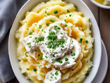 Mashed Potatoes with Half-and-Half and Sour Cream