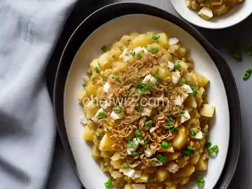 Mashed Yellow Turnips with Crispy Shallots