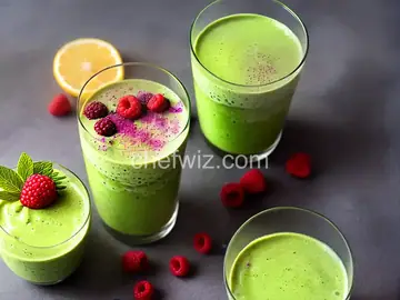 Matcha-Berry Swirl Smoothie