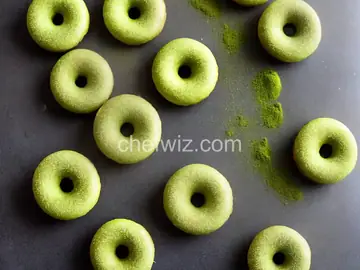 Matcha Mochi Doughnuts