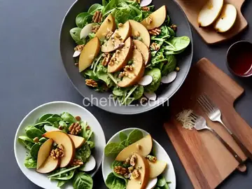M창che, Parmesan, Pear, and Walnut Salad