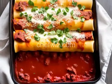 Meat Filled Manicotti
