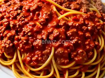 Meat Sauce and Spaghetti
