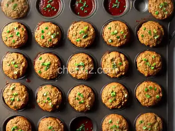 Meatloaf Muffins with Barbecue Sauce