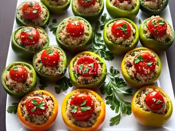 Mediterranean Stuffed Tomatoes with Quinoa